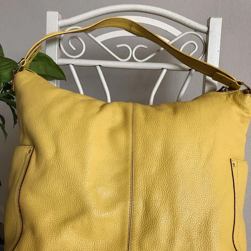 Kate Spade Yellow Tote Leather Tote Handbag Bag - Picture 8 of 8